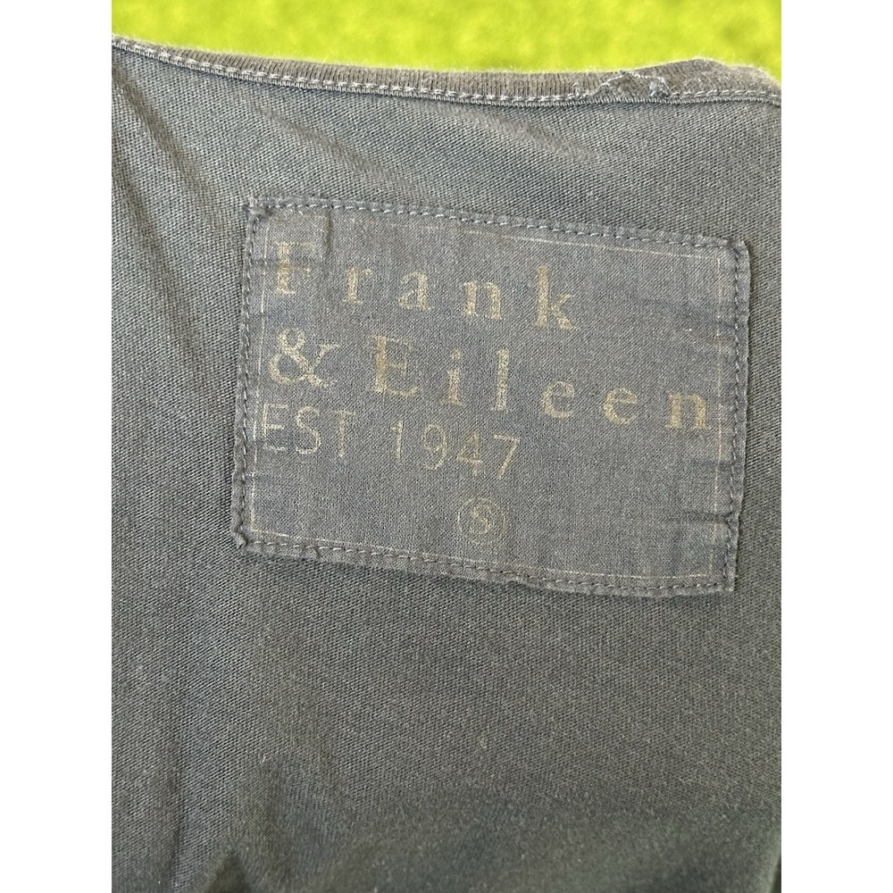 Frank & Eileen 100% Supima Cotton Shirt Small Sleeve Black Quiet Luxury LAB517LJ - Picture 4 of 7